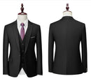 Luxury Men's Suit Business Formal Party Classic Slim Fitting Set