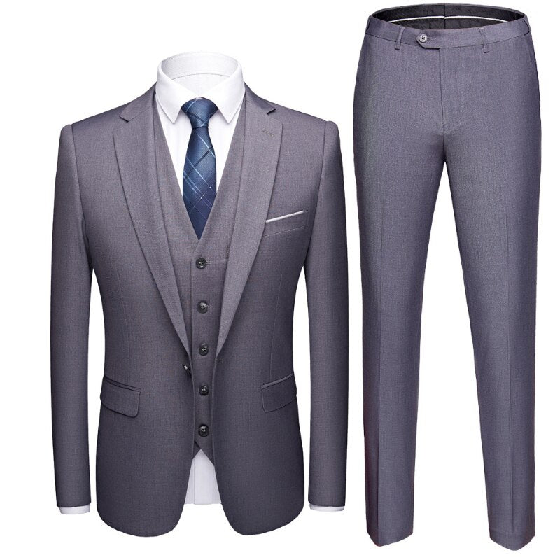 Men Wedding 2 Pieces Suit 3 Set Blazers Full Luxury Coat Pants Design Latest Vest Business Tailor Make suit Jacket Trousers