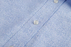Men's Autumn Thin Long Sleeve Fashion Business Pure Sky Blue Shirt