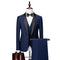 Men's Business Leisure Wedding Party Single Breasted 3-piece Groom Set Suit