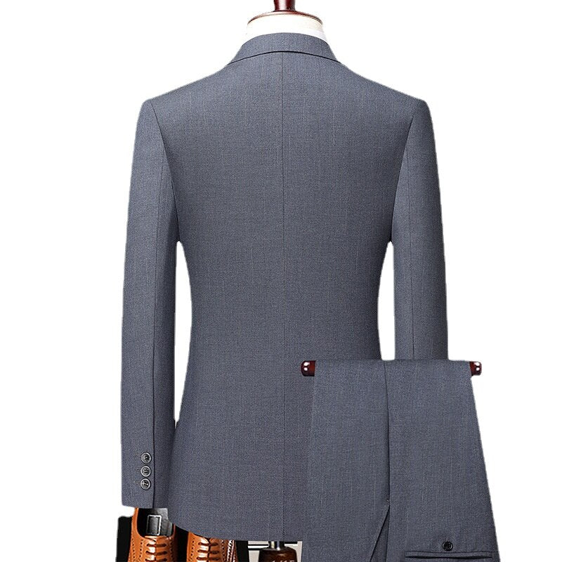 Men's Fashion Set Business Slim Fit Set Men's Two Piece Set Formal Office Set