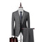 Men's Grey Business Casual Suit Formal Occasion High Quality Grey Banquet Prom Dress Set