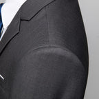 Men's Grey Business Casual Suit Formal Occasion High Quality Grey Banquet Prom Dress Set