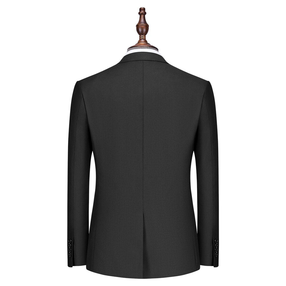 Men's High Quality Set Casual Slim Fit Design Business Formal 2-piece Set