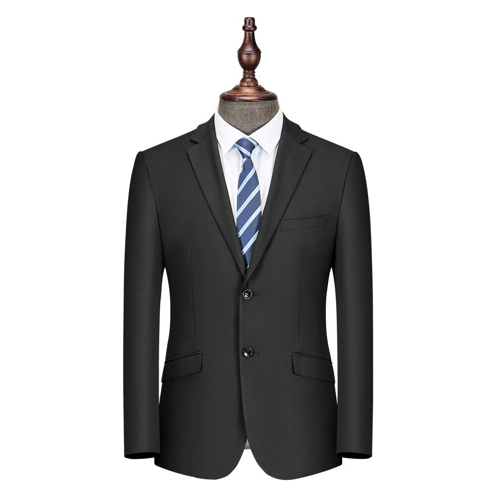 Men's High Quality Set Casual Slim Fit Design Business Formal 2-piece Set