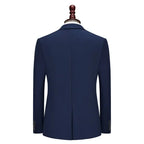 Men's New Business Set Casual Dinner Three Piece Set Plus Size