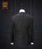 Men's Plaid Dark Gray Suits Gentleman Slim Fit Wedding Suits for Men 3 Piece Suits for Men