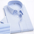 Men's Shirt Anti Wrinkle Plaid Printed Cardigan Casual Summer Short Sleeved Shirt