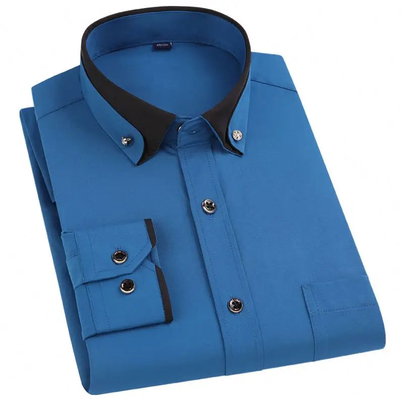 Men's Shirt Fashion Men's Suit Shirt Formal Dress