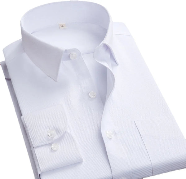 Men's Shirt Long Sleeve Classic Men's Business Dress Shirt Men's Slim Fitting Dress Shirt