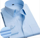 Men's Shirt Long Sleeve Classic Men's Business Dress Shirt Men's Slim Fitting Dress Shirt