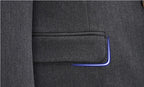 Men's Slim Fit Dinner Business Office Set Groom Wedding Dress Set  Groomsman