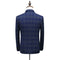 Men's Slim Fit Double Button High Quality Business Men's Customized Solid Color Checker Set