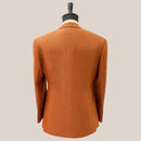 Men's Slim Fit Korean Version Fashionable and Elegant Orange Suit Formal Professional Suit