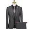 Men's Slim Fit Single Breasted Wedding Set 3-piece Casual Business Dress