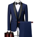 Men's Slim Fitting Suit Wedding Groom Suit Banquet Formal Tuxedo Men's Office Suit