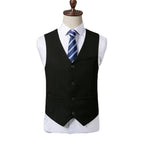 Men's Suit Fashion Chinese Retro Wedding Groom Set Standing Collar Classic Men's Suit Coat Pants