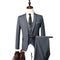 Men's Suit Set 3-piece Wedding Business Elegant Luxury Slim Fit