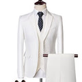Men's Temperament Three Piece Suit Formal Dress Office Business Wedding Slim Fit Casual Suit