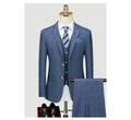 Men's Three Piece Suit Autumn Professional Formal Suit Plaid Bridegroom's Wedding Dress Business Customized Suit