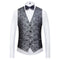 Men's Tuxedo Casual Slim Fitting 3-piece Formal Tight Fitting Shawl Suit Men's Wedding Banquet Dress