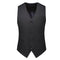 Men's Wedding Dress Fashion Slim Fit Solid Color Business Office Set Large Suit Pants Tank Top