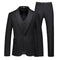 Men's Wedding Dress Fashion Slim Fit Solid Color Business Office Set Large Suit Pants Tank Top