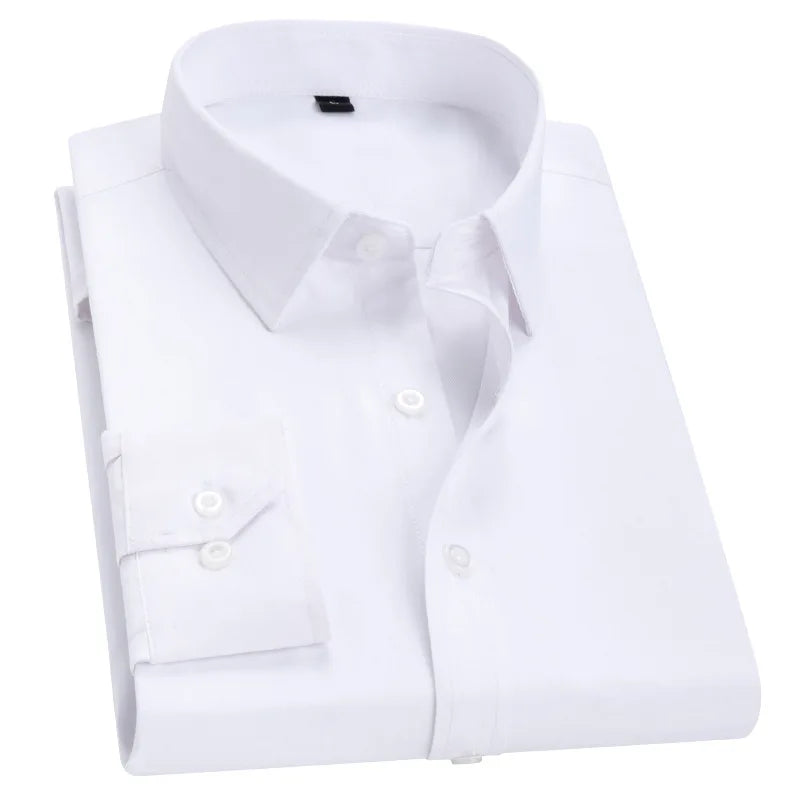 Men's White Short Sleeved Breathable and Comfortable Shirt Summer Office Work Suit Professional Shirt