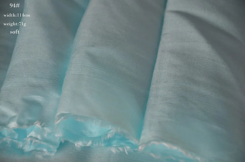 Multicolor Silk Blue Type Color Thai Dupion Silk Thai Raw Silk Double Palace Fabric Mulberry Silk Cloth Straight Skeleton Silk