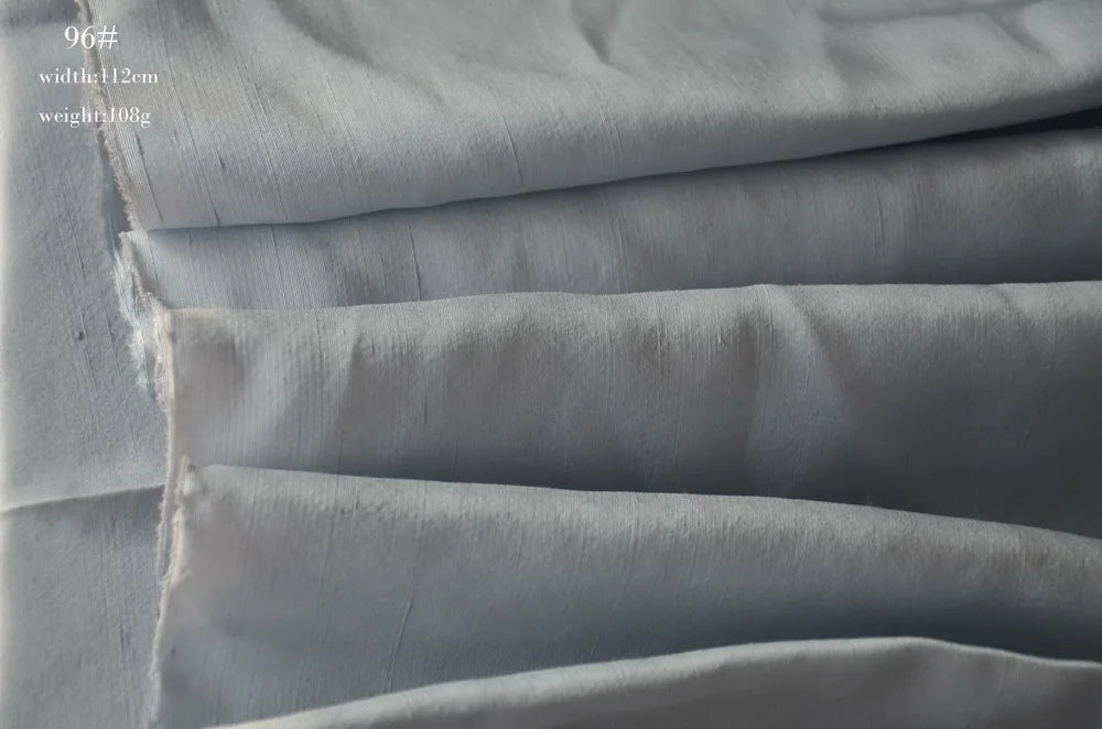 Multicolor Silk Blue Type Color Thai Dupion Silk Thai Raw Silk Double Palace Fabric Mulberry Silk Cloth Straight Skeleton Silk