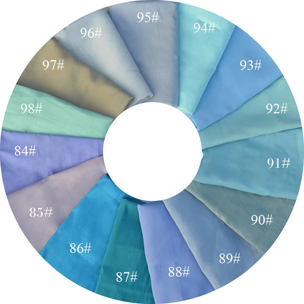 Multicolor Silk Blue Type Color Thai Dupion Silk Thai Raw Silk Double Palace Fabric Mulberry Silk Cloth Straight Skeleton Silk