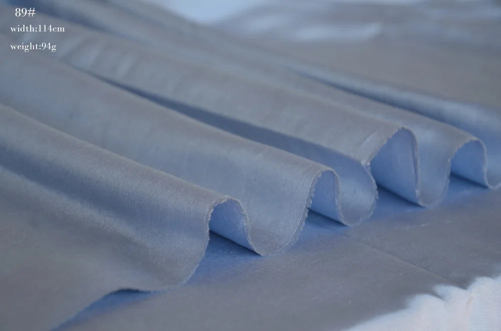 Multicolor Silk Blue Type Color Thai Dupion Silk Thai Raw Silk Double Palace Fabric Mulberry Silk Cloth Straight Skeleton Silk