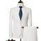 New Men's Casual Slim Fit One Button Solid Color Business Wedding Dress 3 Piece Set Suit Coat Pants Tank Top