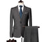 New Men's Casual Slim Fit One Button Solid Color Business Wedding Dress 3 Piece Set Suit Coat Pants Tank Top