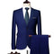 New Men's Set Formal Suit Slim Fit Business Tuxedo 2 Piece Set Groom Wedding Dress Men's Set