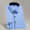 New Men's Solid Color Long Sleeved Shirt Business Casual Large Professional Shirt