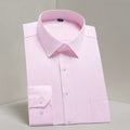 New Men's Solid Color Long Sleeved Shirt Business Casual Large Professional Shirt