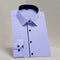 New Men's Solid Color Long Sleeved Shirt Business Casual Large Professional Shirt