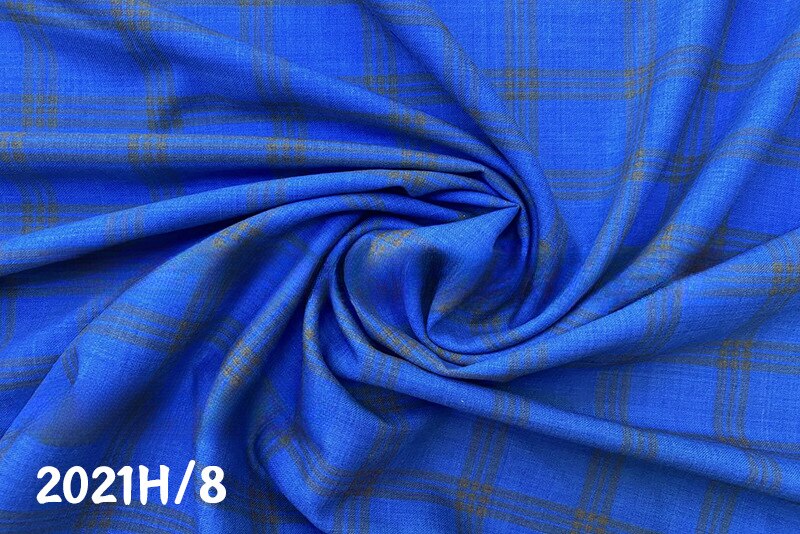 New Product Worsted Autumn and Winter Plaid Beautiful Slave Men's and Women's Clothing Set Fashion Blended Wool Suit Fabric