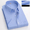 New Shirt Men's Business Professional Dress Summer Men's Casual Wrinkle Resistant and Ironless Short Sleeve Shirt Men