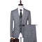 New Solid Business Stripe Gentleman Set Wedding Groom Three Piece Set