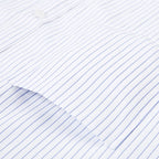 New Summer Business Professional Workwear White Solid Men's Stripe Plus Size Customized Long Sleeve Shirt
