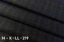 New Woolen Textile Fabric Autumn and Winter Full Wool Plaid Double-sided Cashmere Men's and Women's Clothing Set Wool