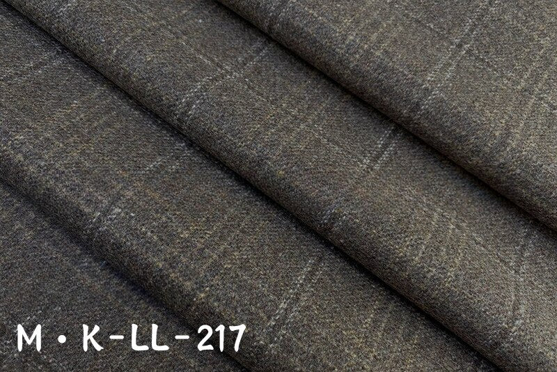 New Woolen Textile Fabric Autumn and Winter Full Wool Plaid Double-sided Cashmere Men's and Women's Clothing Set Wool