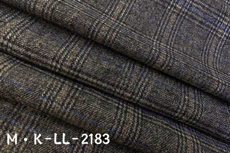 New Woolen Textile Fabric Autumn and Winter Full Wool Plaid Double-sided Cashmere Men's and Women's Clothing Set Wool