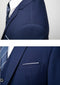 Business Men's Set 3-piece Korean Casual Formal Slim Fitting Men's Groom 3-piece Men's Dress Set