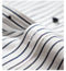 White Button Neck Striped All Cotton Long Sleeved Shirt Fashion Business Casual Contrast Color Contrast Men's Shirt