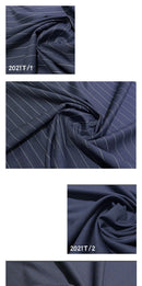 Worsted Suit Striped Plaid Fabric Suit Set for Men's and Women's Clothing Fabric Blended Wool Autumn and Winter New