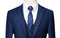 Fashion 3-piece Formal Set Blue Business Wedding Men's Slim Fit Suit Set