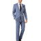 Shenzhen High Quality Wool Cashmere Business Casual Light Blue Suit Three-piece Suit